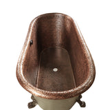 ELITE Handmade Hammered Copper Freestanding Bathtub for Marvin