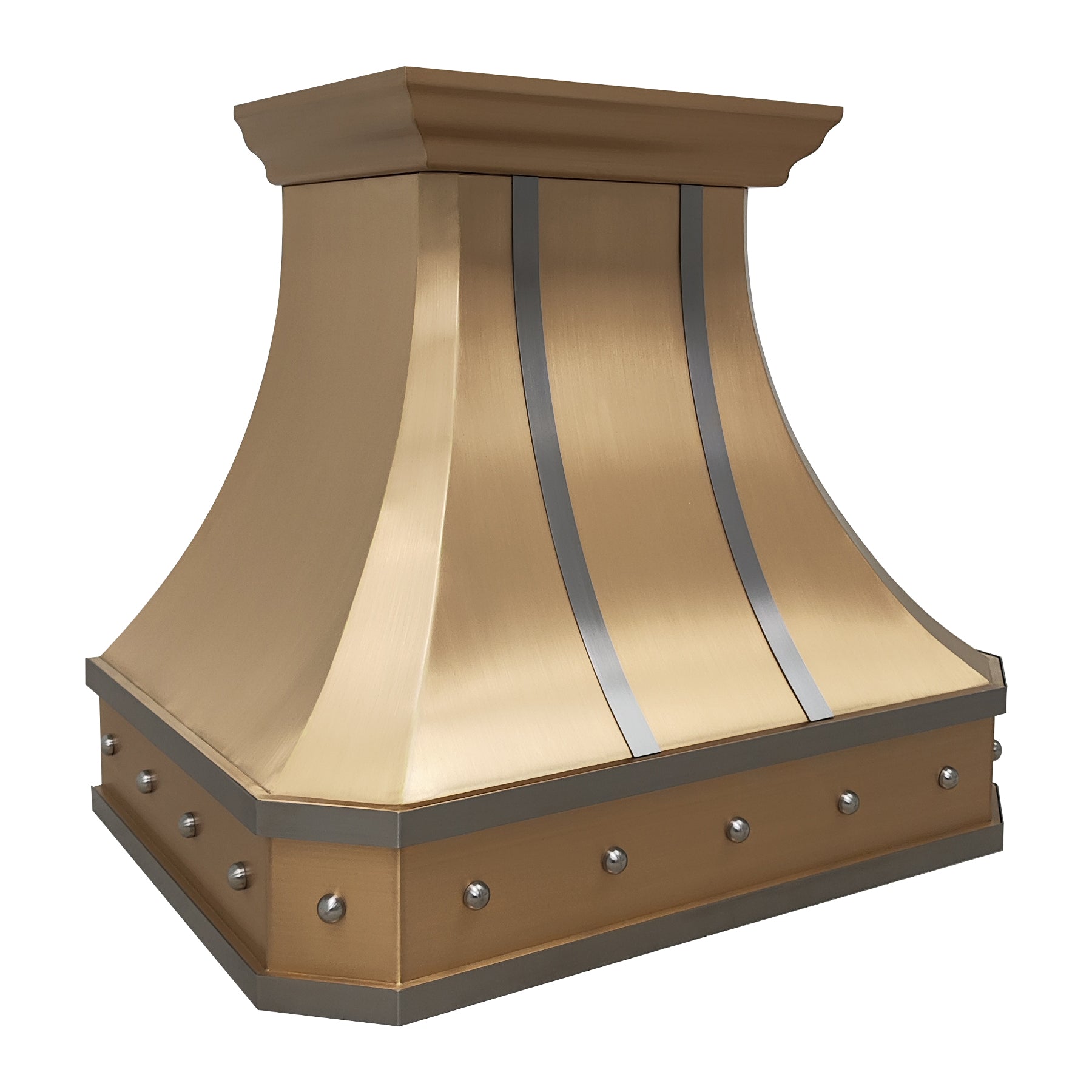 ELITE Houston Luxury Classic Brass Stove Vent Hoods