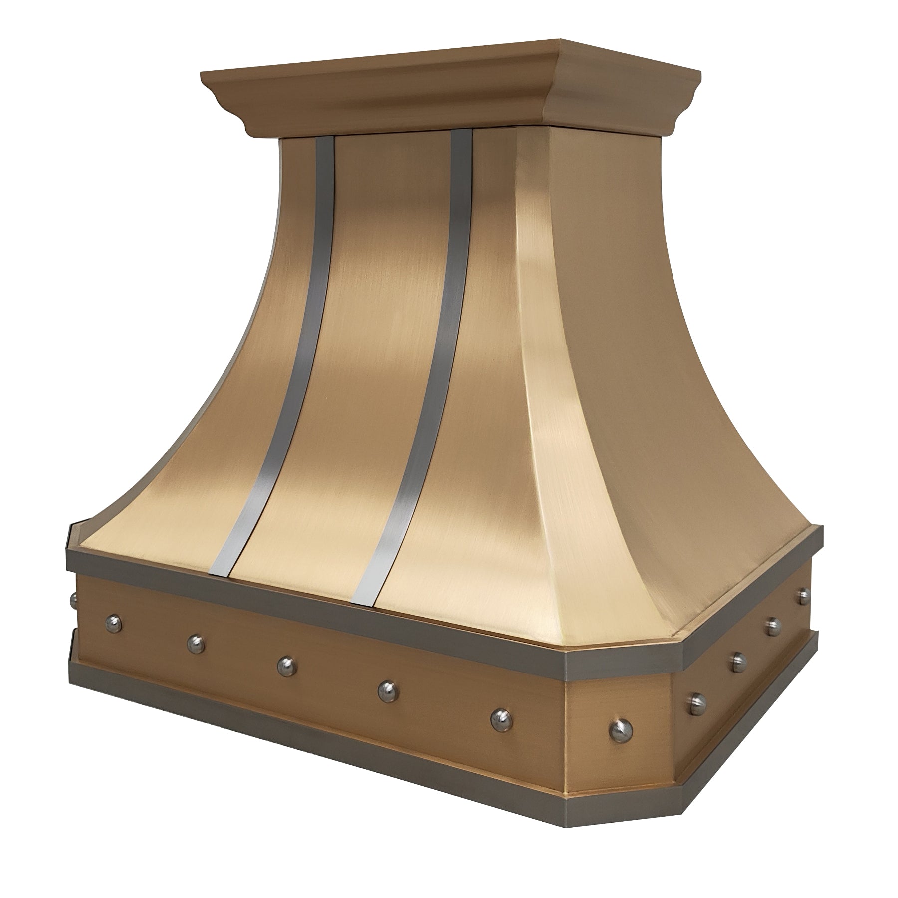 ELITE Houston Luxury Classic Brass Stove Vent Hoods