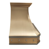 ELITE Houston Luxury Classic Brass Stove Vent Hoods