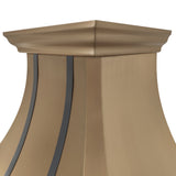 ELITE Houston Luxury Classic Brass Stove Vent Hoods