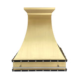 ELITE Houston Sleek Stylish Brass Range Hoods for Stove