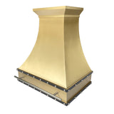 ELITE Houston Sleek Stylish Brass Range Hoods for Stove
