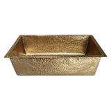 ELITE Modern Square Polished Brass Vessel Sink EL-BS01
