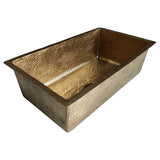 ELITE Modern Square Polished Brass Vessel Sink EL-BS01