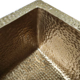 ELITE Modern Square Polished Brass Vessel Sink EL-BS01