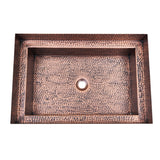 ELITE Premier Hammered Undermount Copper Kitchen Sinks EL-CS01