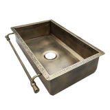 ELITE Square Handmade Vintage Brass Vessel Sink EL-BS06