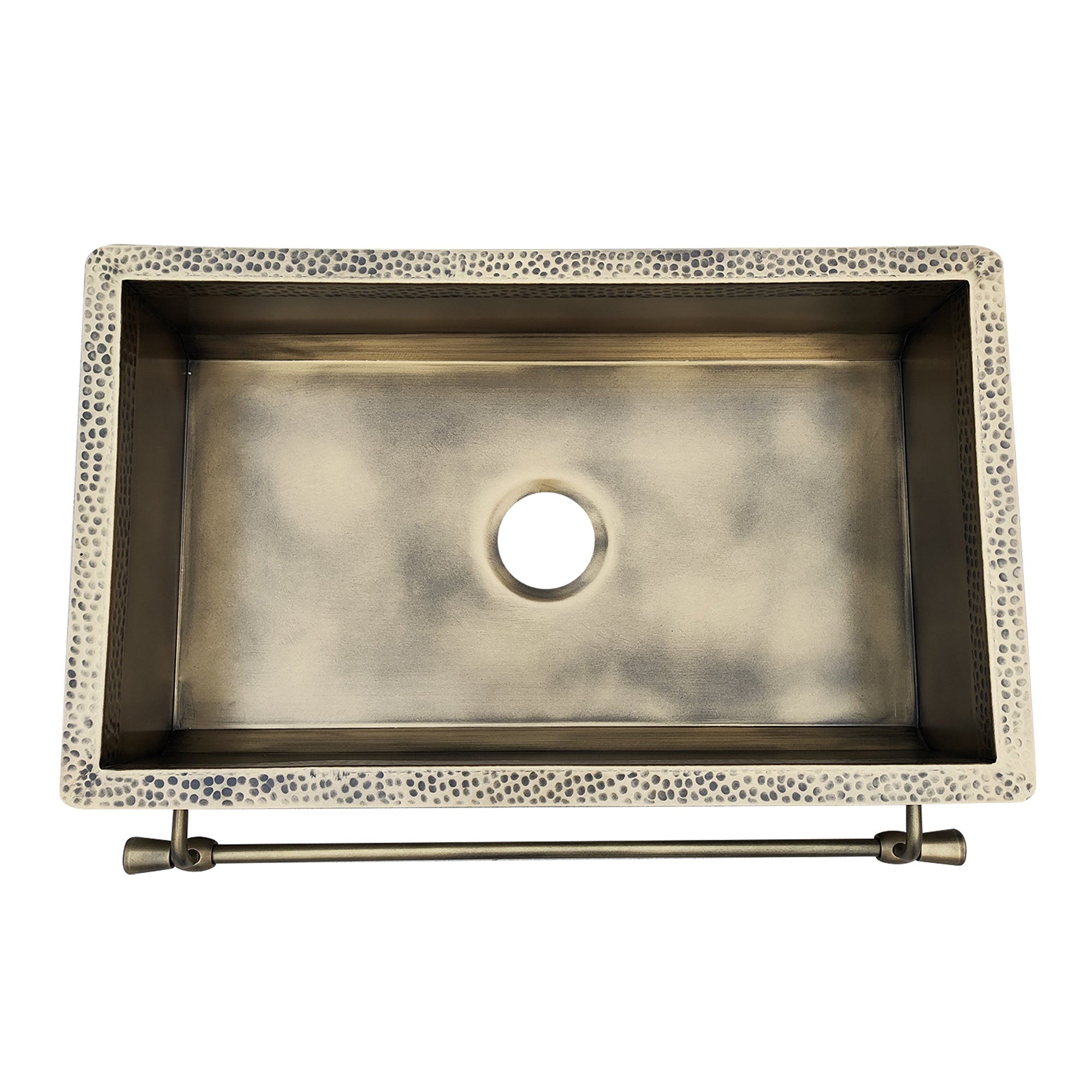ELITE Square Handmade Vintage Brass Vessel Sink EL-BS06