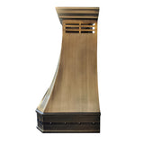 Texas Classic Antique Brass Kitchen Oven Range Hood