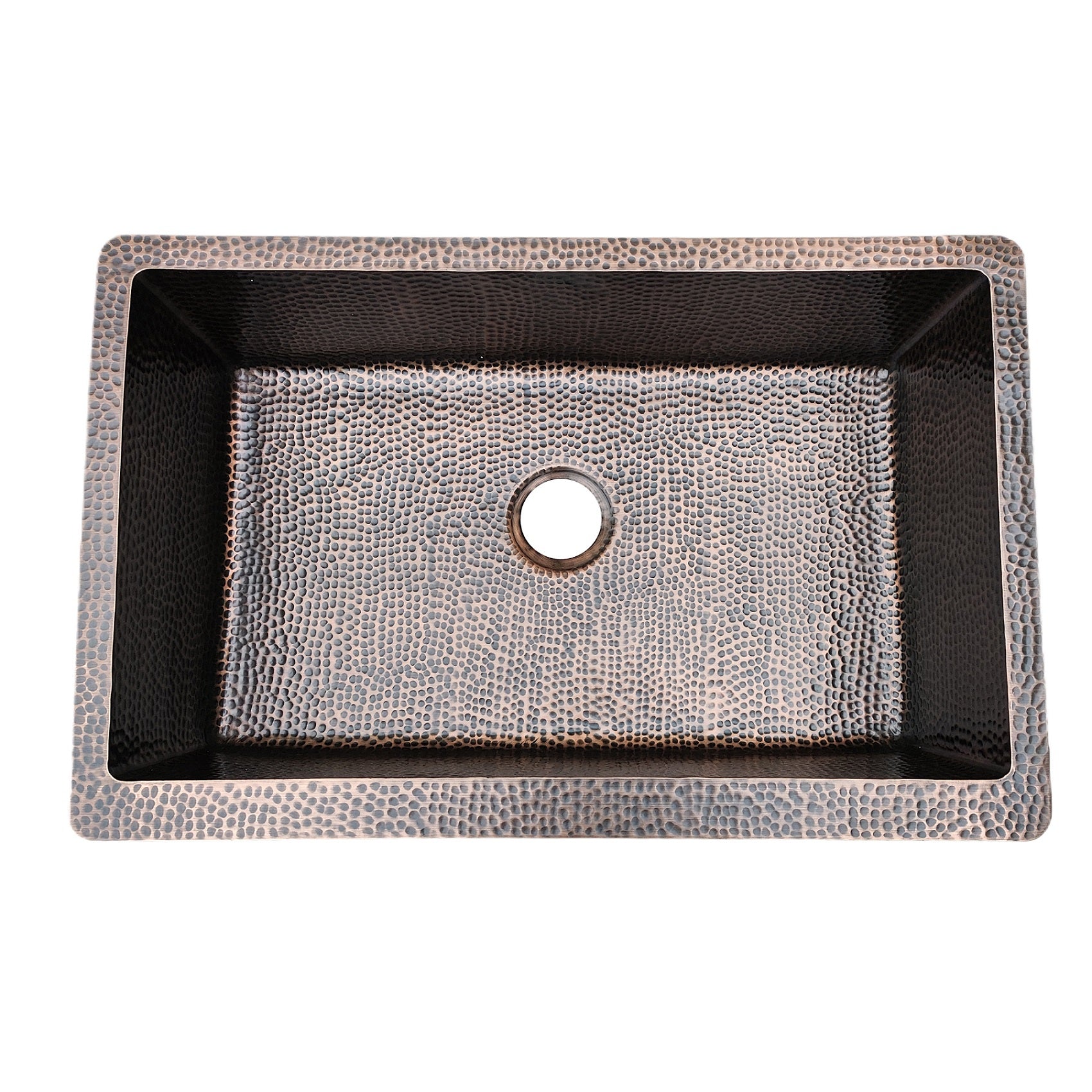 ELITE Thick Hammered Copper Kitchen Farmhouse Sinks EL-CS07