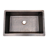 ELITE Thick Hammered Copper Kitchen Farmhouse Sinks EL-CS07