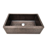 ELITE Thick Hammered Copper Kitchen Farmhouse Sinks EL-CS07