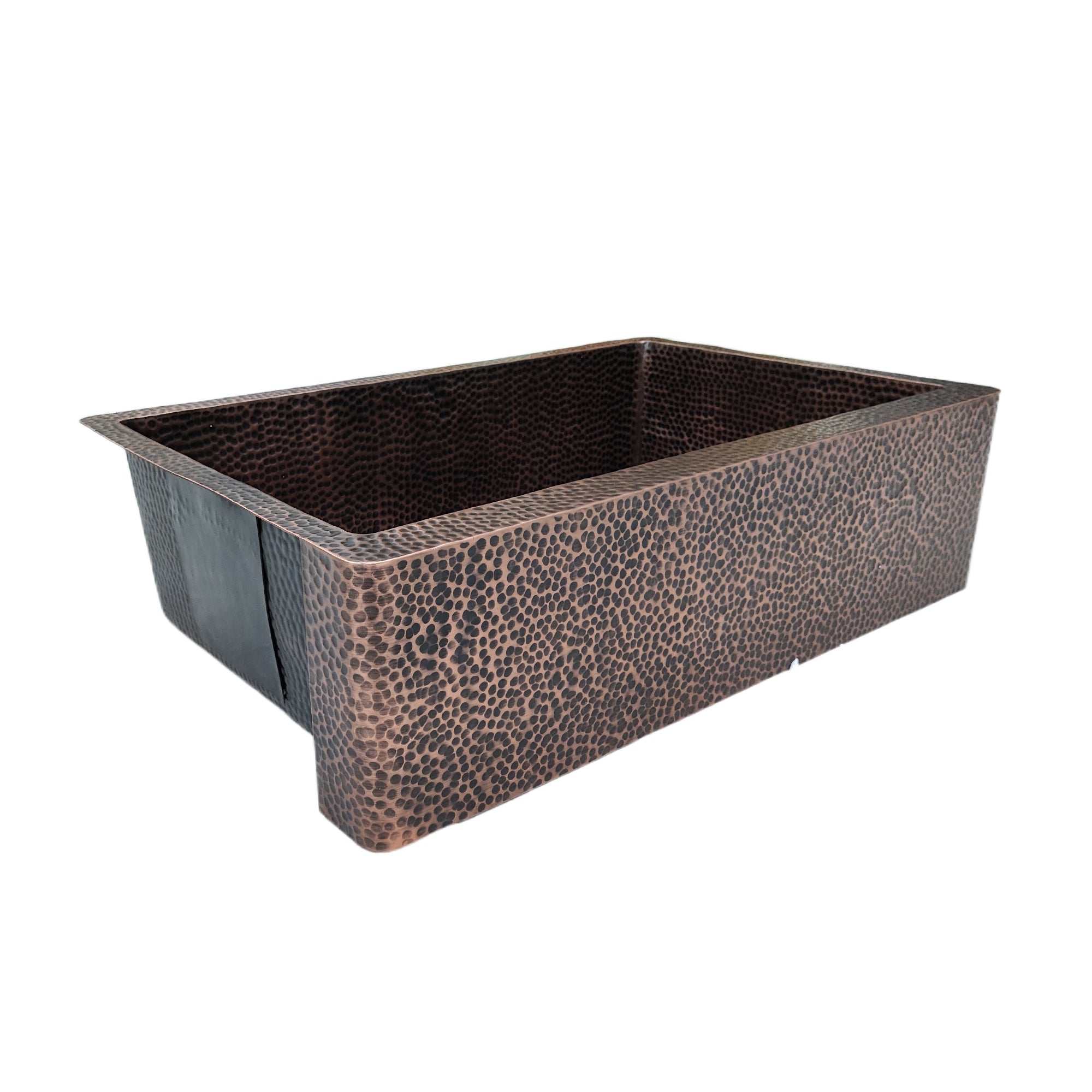 ELITE Thick Hammered Copper Kitchen Farmhouse Sinks EL-CS07