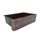 ELITE Thick Hammered Copper Kitchen Farmhouse Sinks EL-CS07
