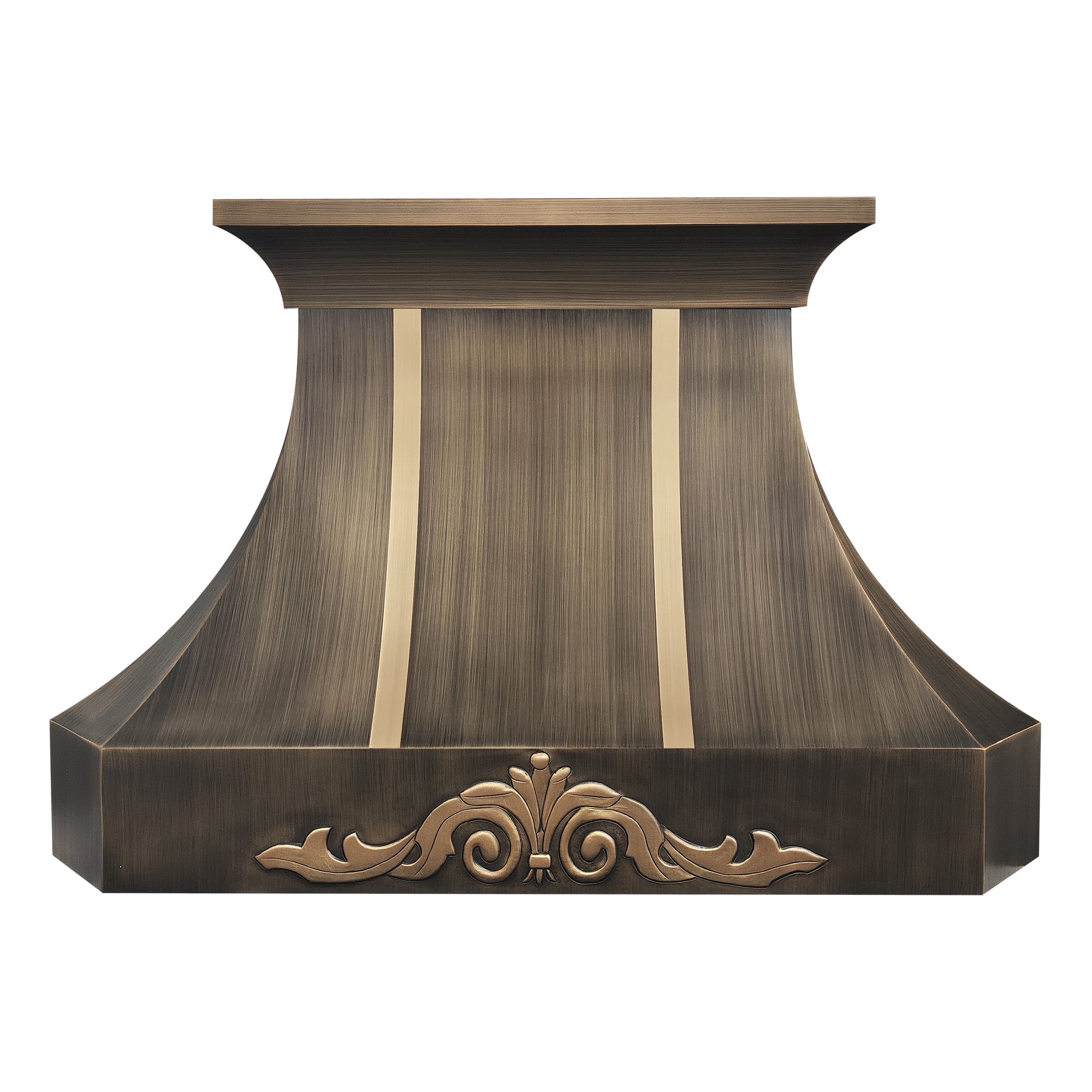 Elite Florida Timeless Custom Brass Range Hood with Pattern EL3-B08