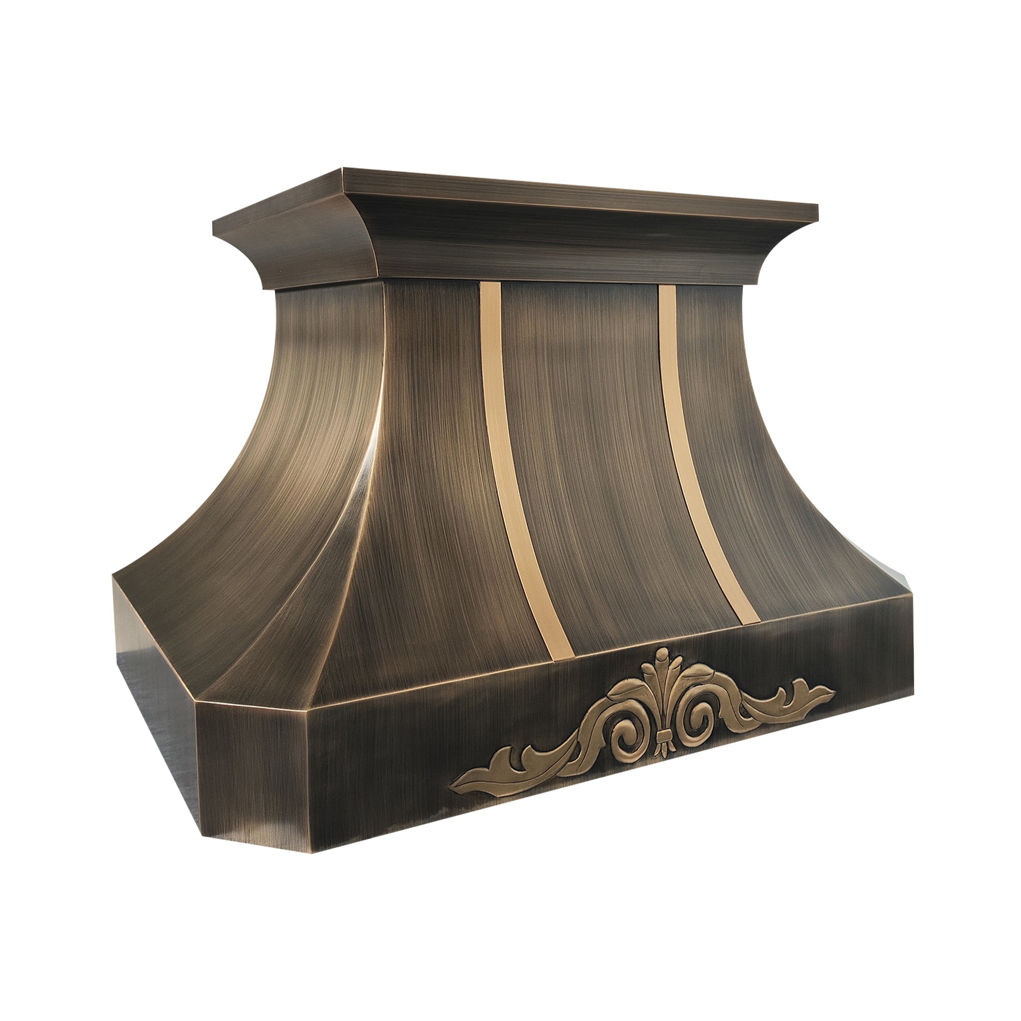 Elite Florida Timeless Custom Brass Range Hood with Pattern EL3-B08