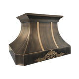 Elite Florida Timeless Custom Brass Range Hood with Pattern EL3-B08