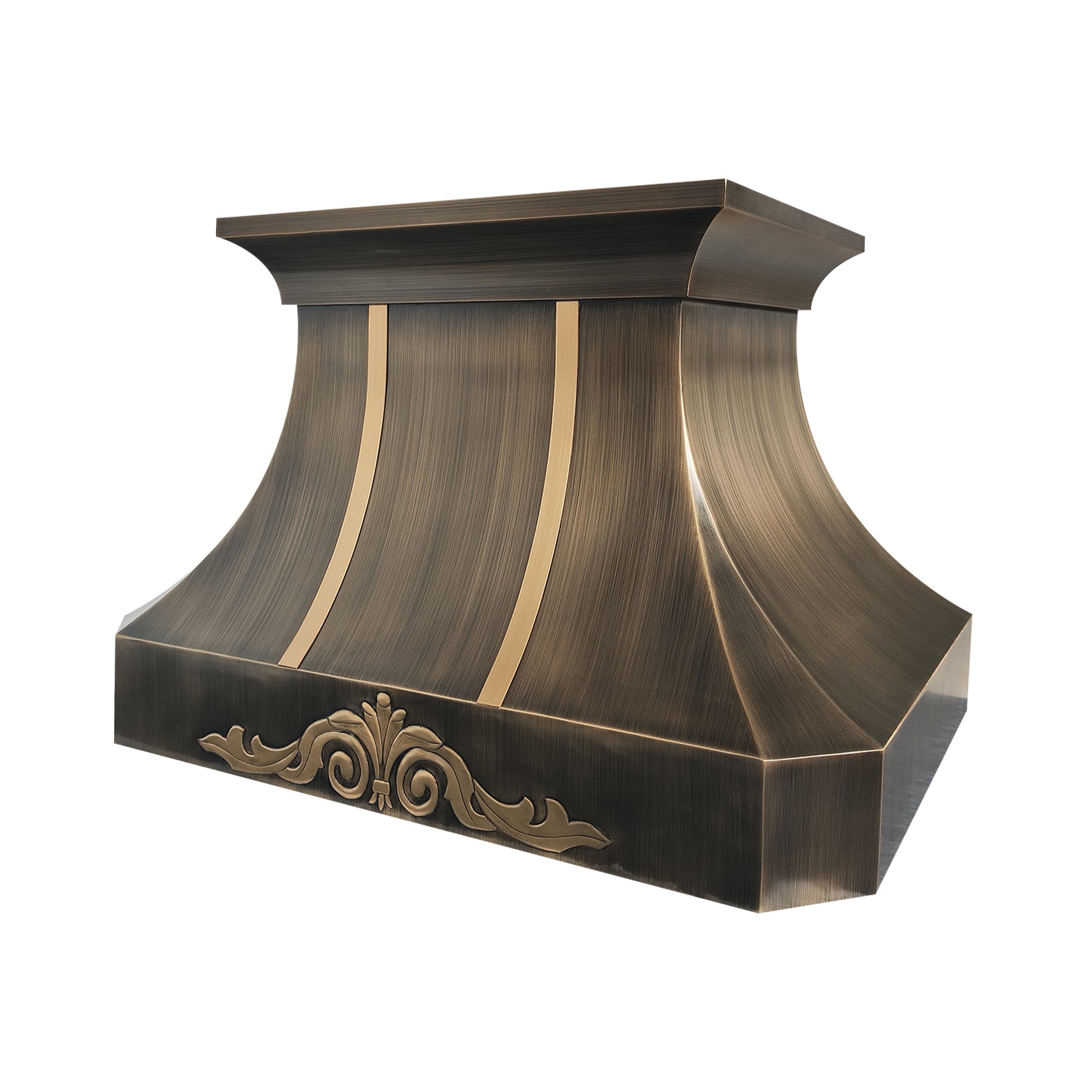 Elite Florida Timeless Custom Brass Range Hood with Pattern EL3-B08