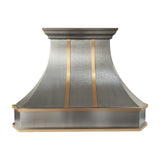 Elite Houston Handmade Custom Hammered Stainless Steel Range Hoods EL3-S11