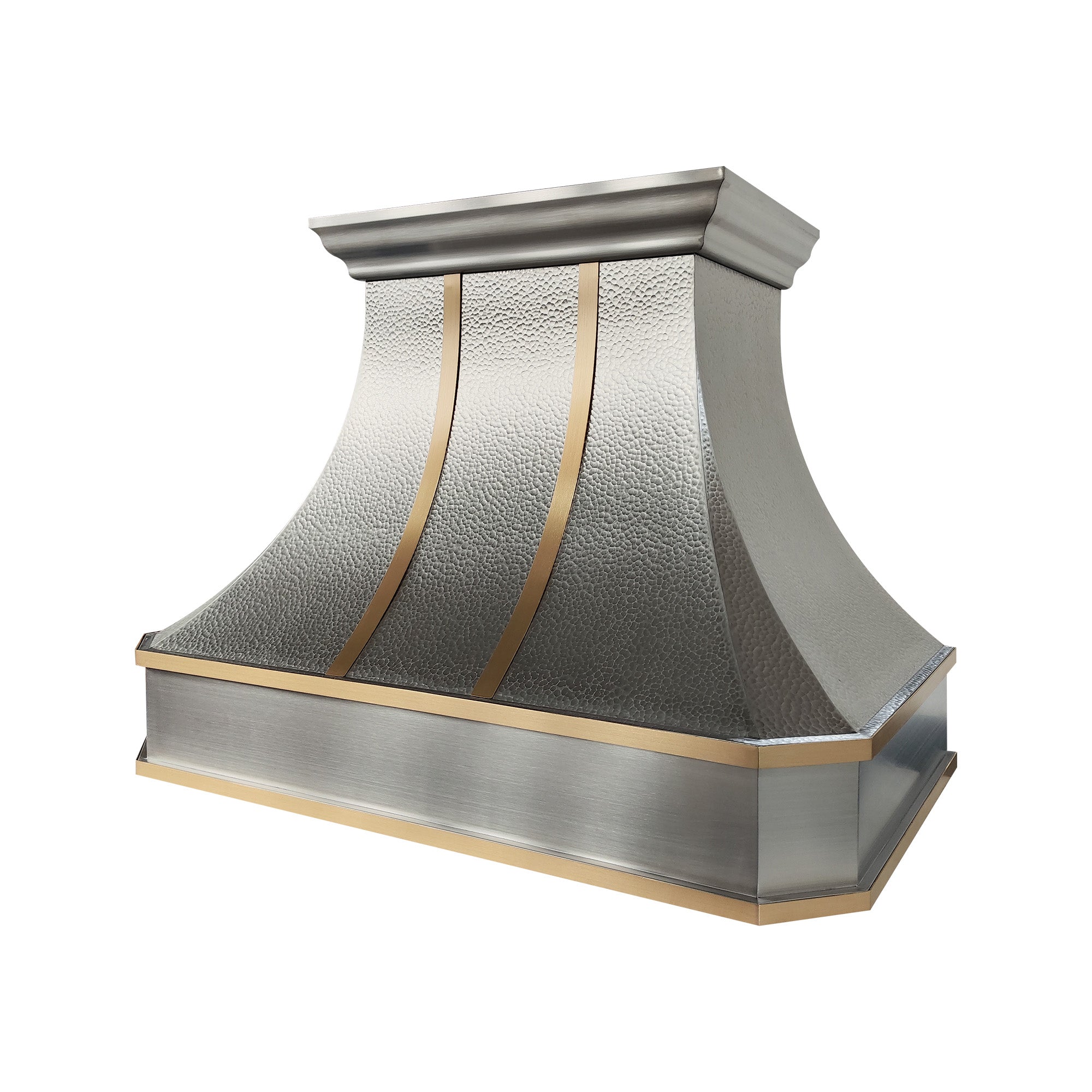 Elite Houston Handmade Custom Hammered Stainless Steel Range Hoods EL3-S11