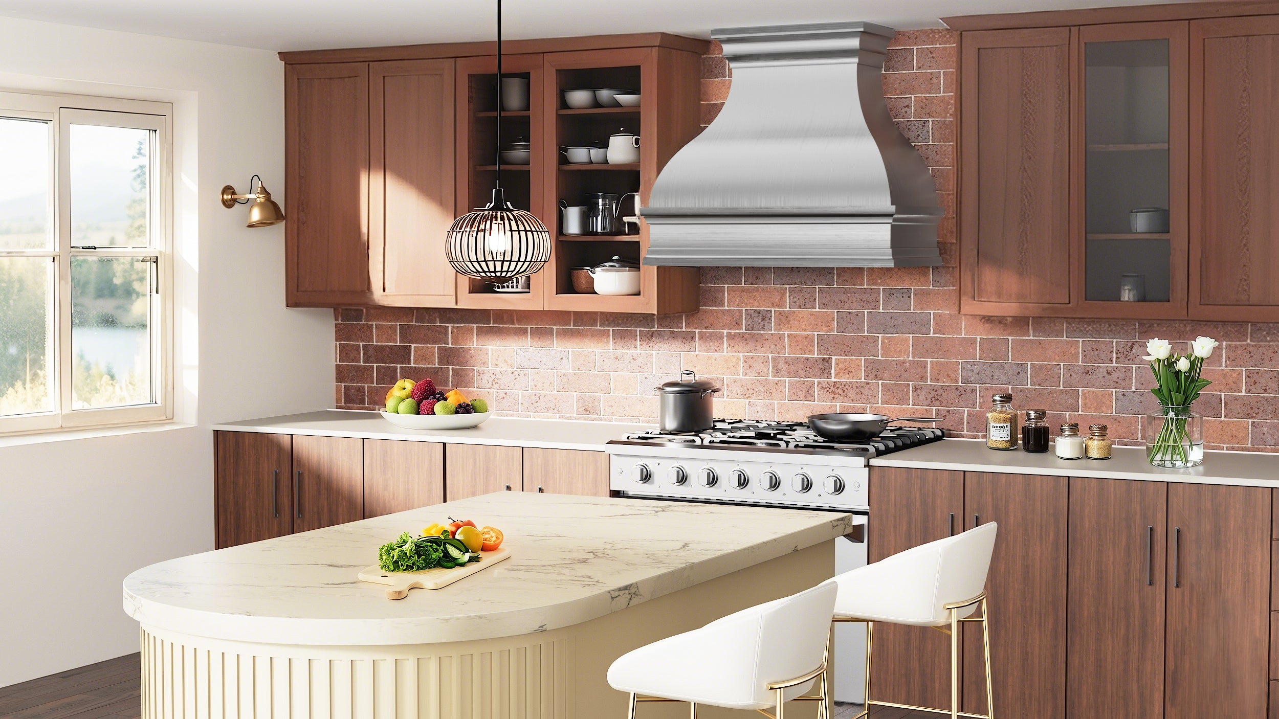 Elite Texas Custom Contemporary Stainless Steel Range Hood EL1-S07