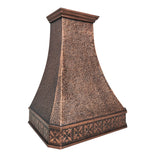 Elite Texas Custom Vintage Hammered Copper Stove Hood EL3-C05