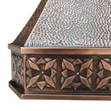 Elite Texas Custom Vintage Hammered Copper Stove Hood EL3-C05