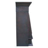 Eliterangehood box copper range hood with apron & rivets