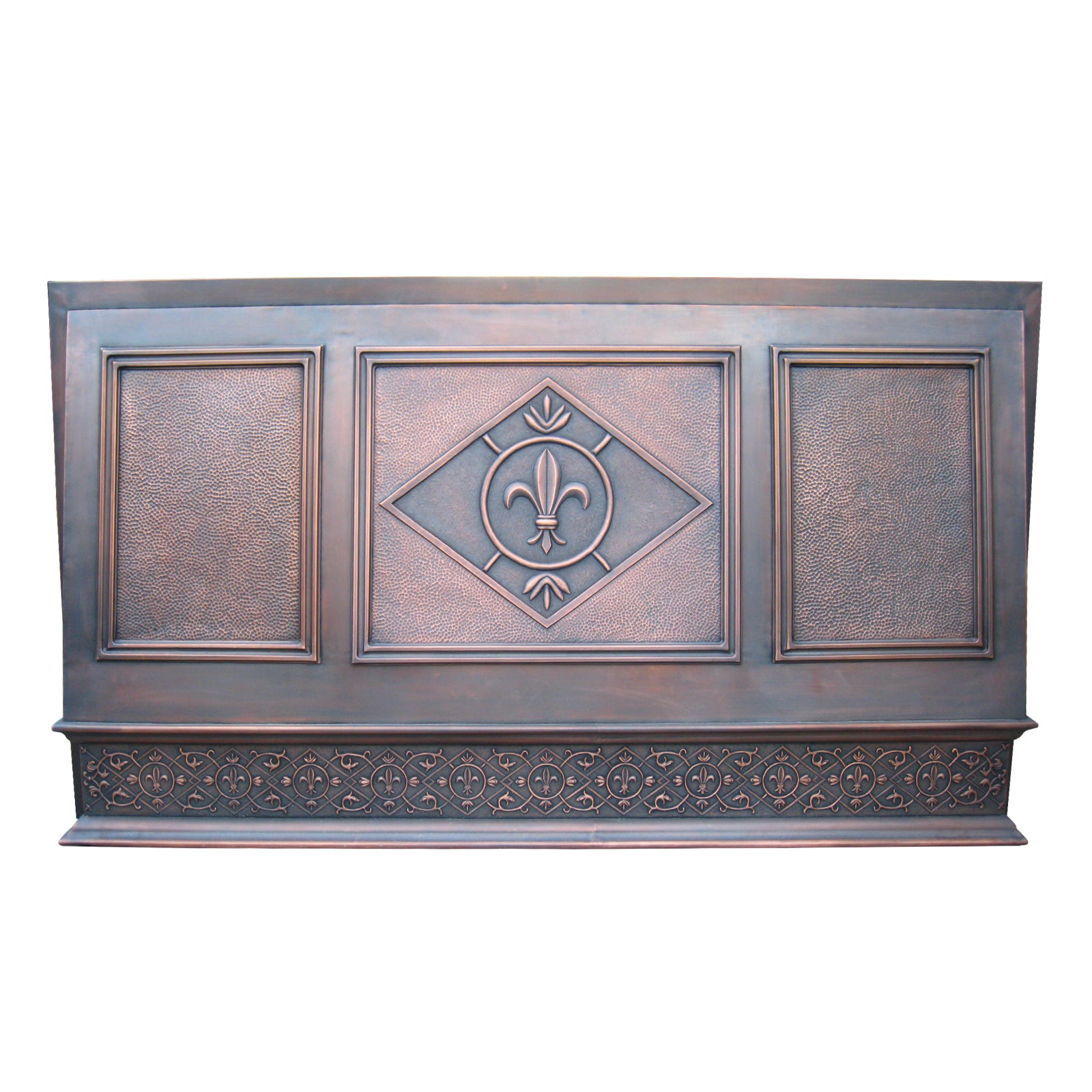 Eliterangehood box copper range hood with apron & rivets