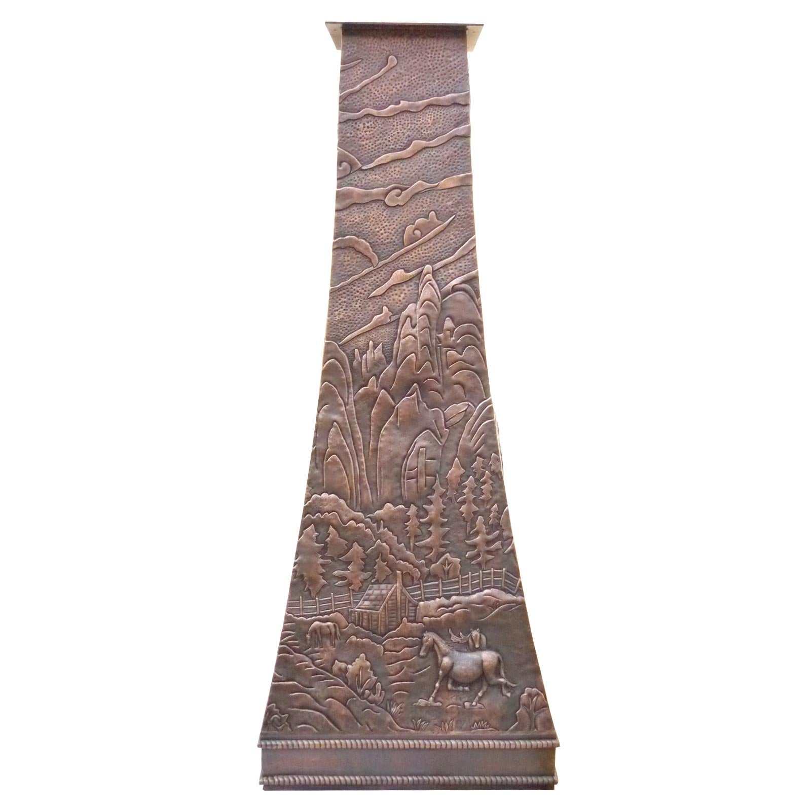 Eliterangehood tapered copper kitchen range hood