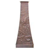 Eliterangehood tapered copper kitchen range hood