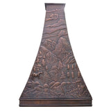 Eliterangehood tapered copper kitchen range hood