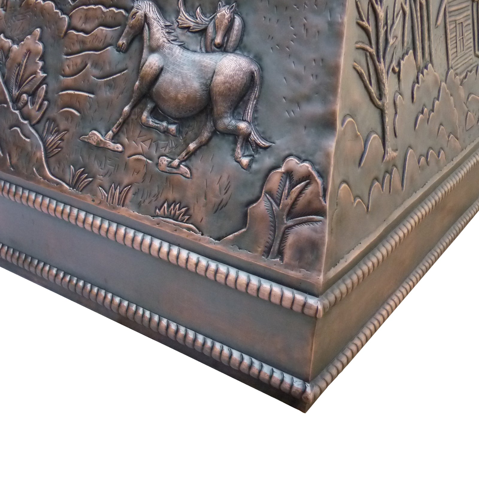 Eliterangehood tapered copper kitchen range hood