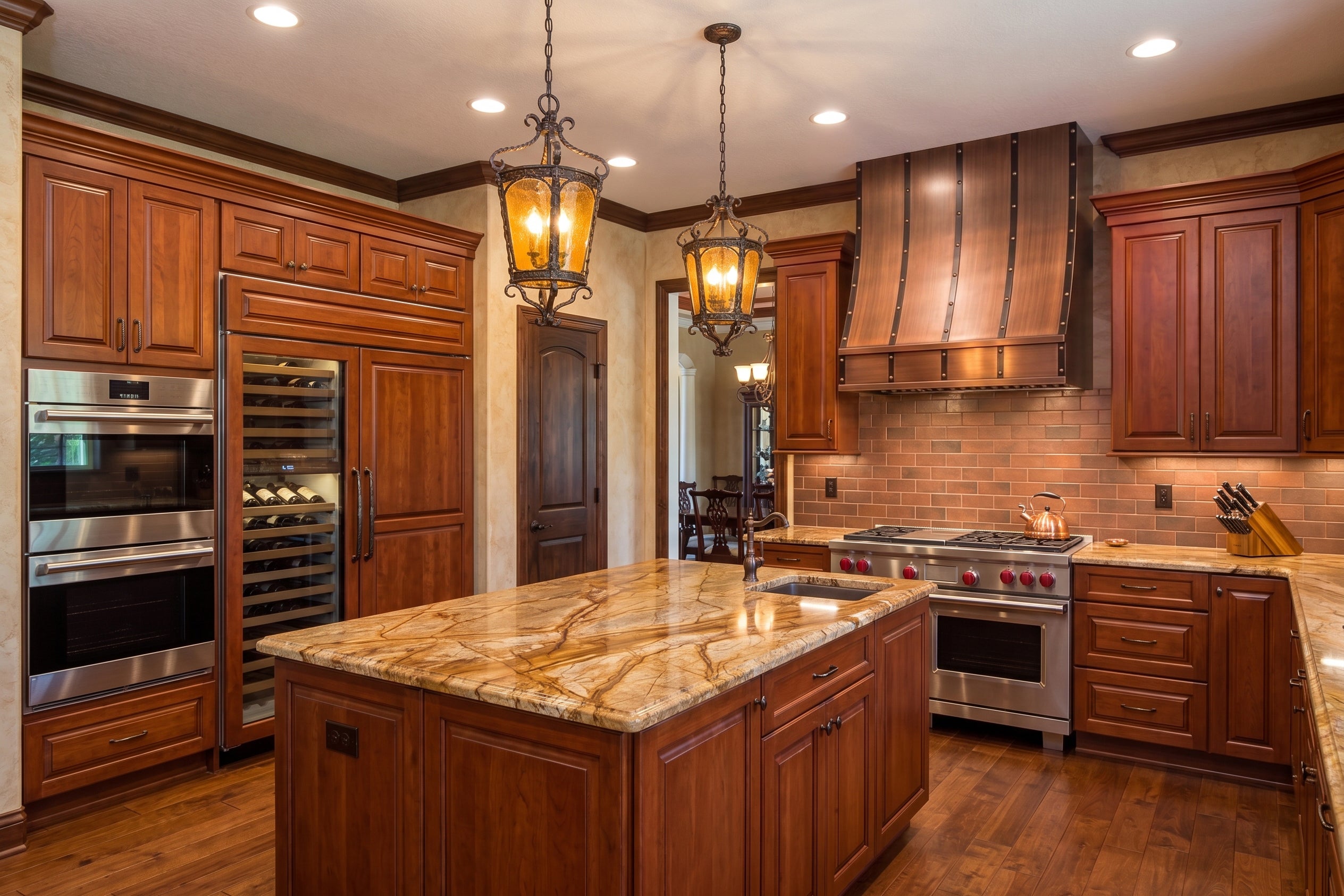 ELITE Antique Copper Custom Under Cabinet Kitchen Hood EL8-C01
