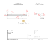 Brushed Brass Panels for Debbie