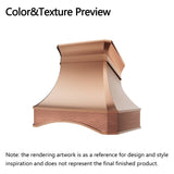 ELITE California Custom copper kitchen range hoods for Lauren