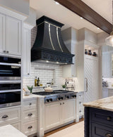 ELITE Texas Custom Black Stainless Steel Range Hood with Patten EL7-S13