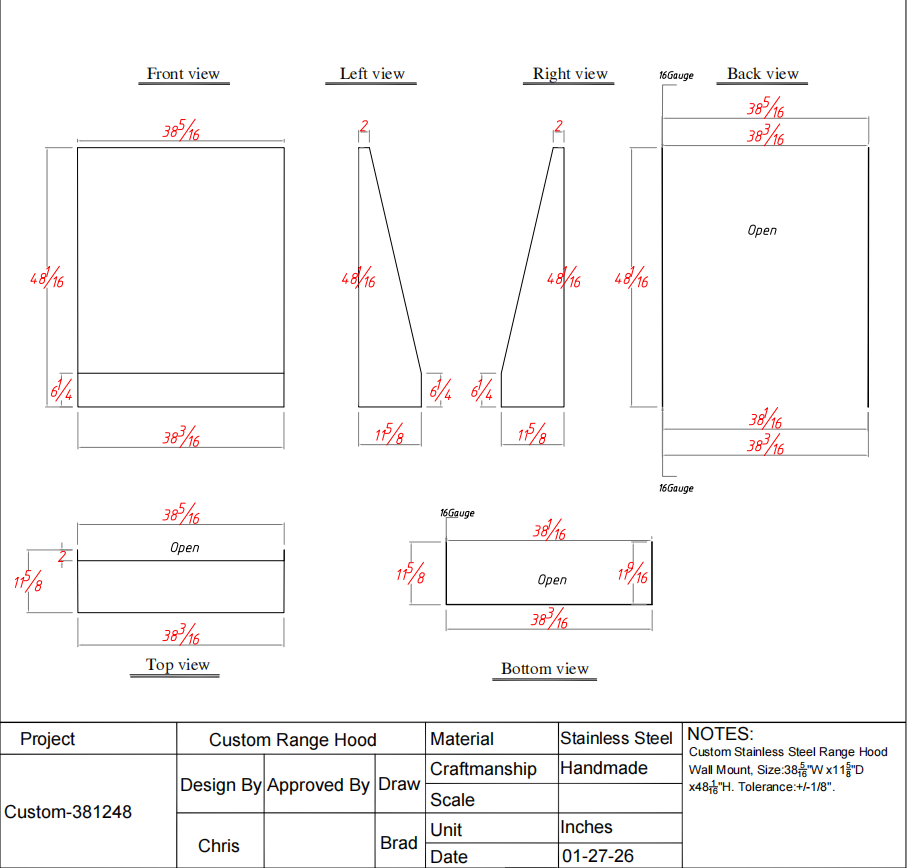 ERH Custom Brass Facade for Kirtley