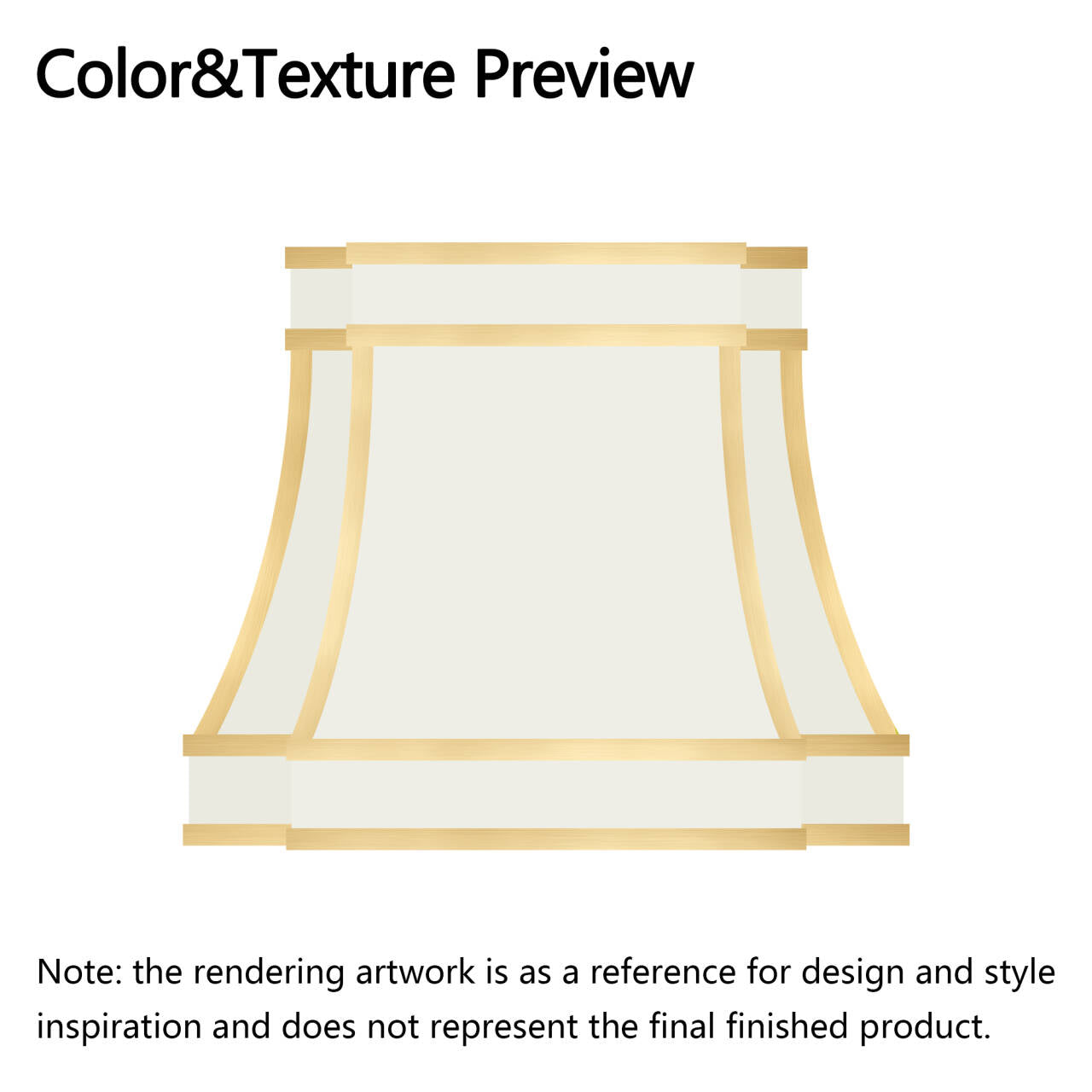 ELITE Huston Custom Stainless Kitchen Range Hood with Brass Straps for Janet