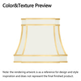 ELITE Huston Custom Stainless Kitchen Range Hood with Brass Straps for Janet