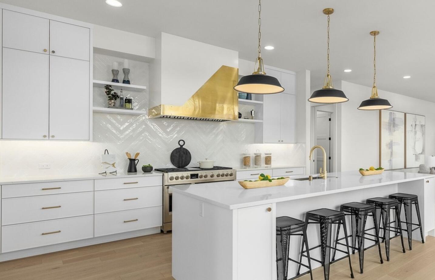 Elite Texas Box Shaped Custom Handcrafted Brass Range Hood for Mehul