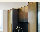 ELITE Non-direction Antique Brass Kitchen Exhaust Hood for Lindsay