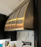ELITE Texas Custom Industrial Brass Range Hoods for Stove for Kimberly