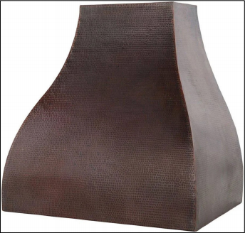 ELITE Modern Hammered Custom Kitchen Range Hood for Matt