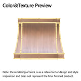 ELITE Houston Contemporary Handcraft Kitchen Vent Hood for Rima