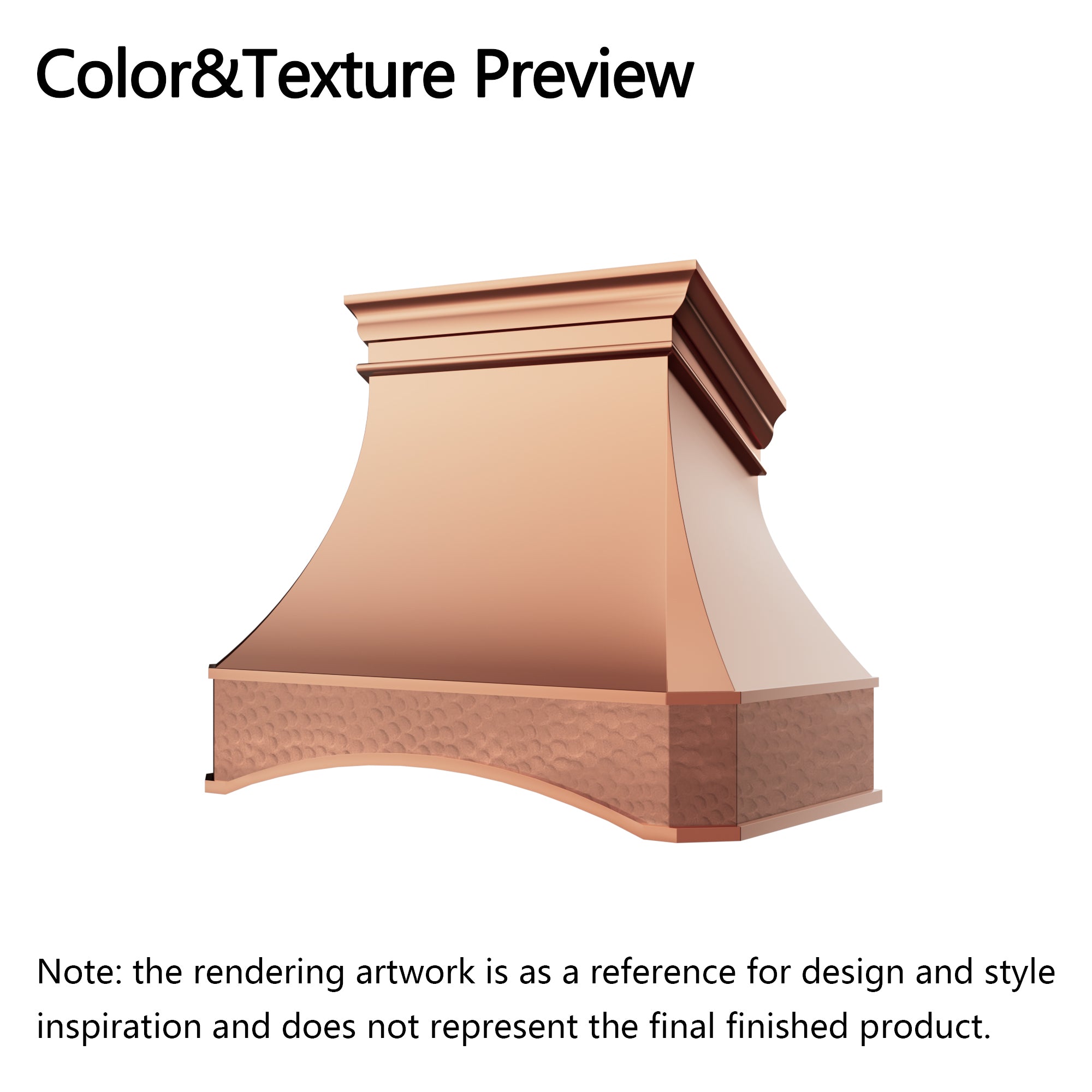 ELITE California Custom copper kitchen range hoods for Lauren